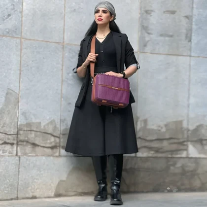 چمدان نشکن تراولگو مدل TRAVEL GO - TV7575 TRIP TIME SERIES سری 4 عددی ( به همراه چمدان آرایشی هدیه )