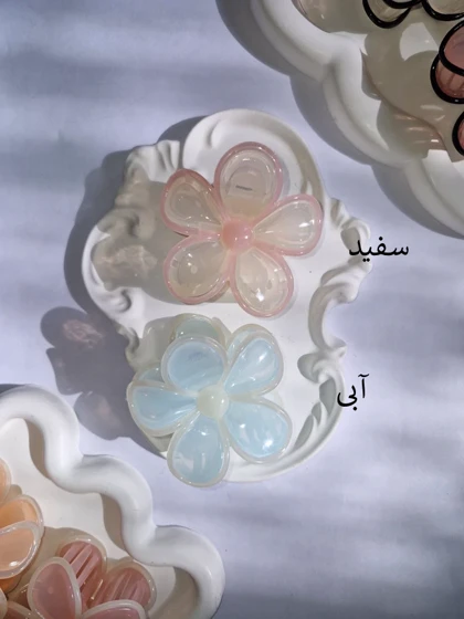 کلیپس گل حاشیه‌دار