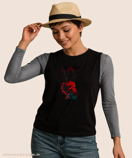 تاپ مردانه و زنانه طرح شیطان کش کد 1050