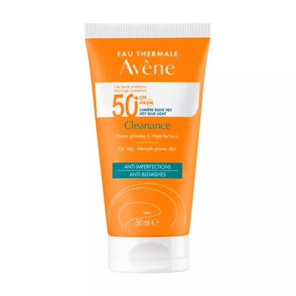 کرم ضد آفتاب کنترل‌کننده چربی آون Avene مدل Cleanance SPF 50 حجم 50 میلی‌لیتر مناسب پوست چرب و حساس