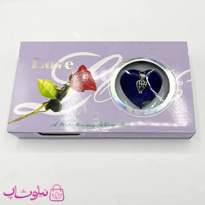 پک گردنبند زنانه مروارید عشق طرح گل رز