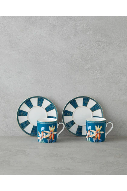 فنجان قهوه دو نفره English Home مدل Emberlyn Bone China