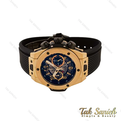 ساعت هابلوت Big Bang Unico مردانه طلایی مشکی پشت شیشه ای Hublot-5574-G
