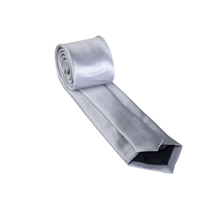 کراوات ساتن طوسی 98136