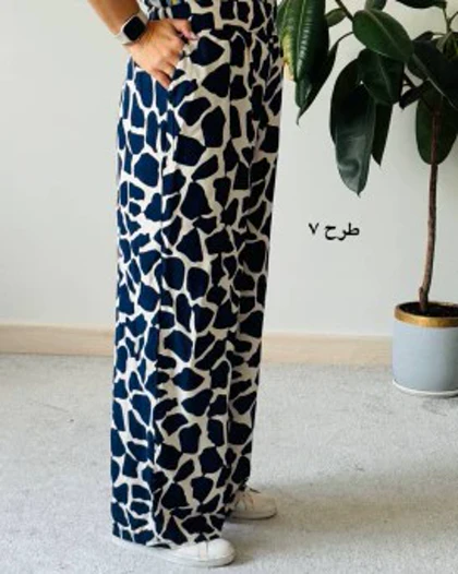 شلوار بگ طرح دار
