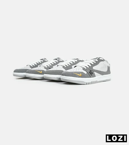 کفش کتانی مردانه طوسی سفید نایک NIKE travis scott
