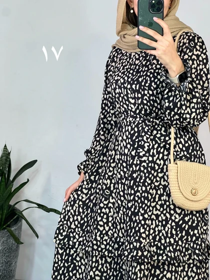 پیراهن مانتویی شکوفه 2