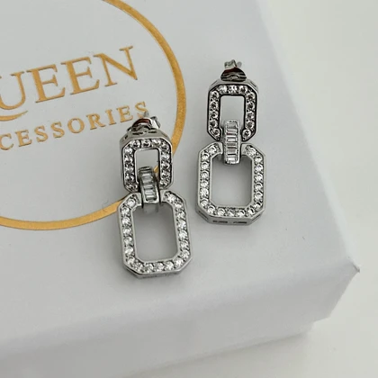 گوشواره زنانه طرح جواهر کوچک کد 819