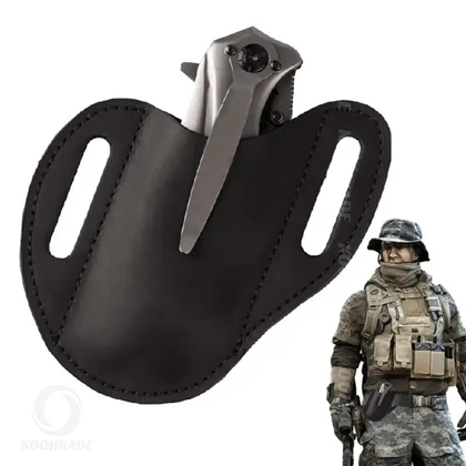 غلاف کمربندی چرمی چاقو