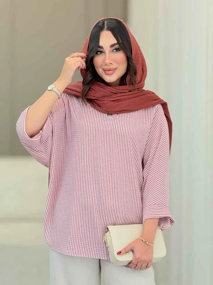 مانتو پانچ راه راه