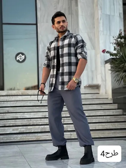 پیراهن کتی کد3056