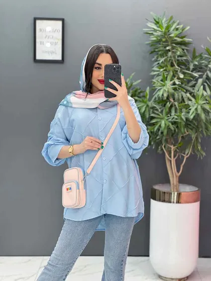 مانتو شومیزی لوزی دوزی