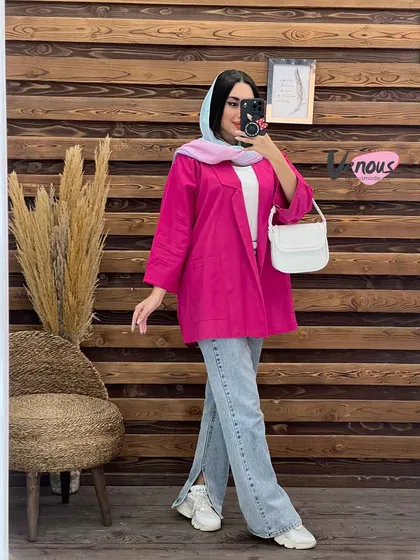 مانتو کتی یقه مثلثی
