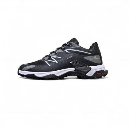 کتانی روزمره و طبیعتگردی سالامون بزرگپا سایز 45 تا 48 مشکی طوسی