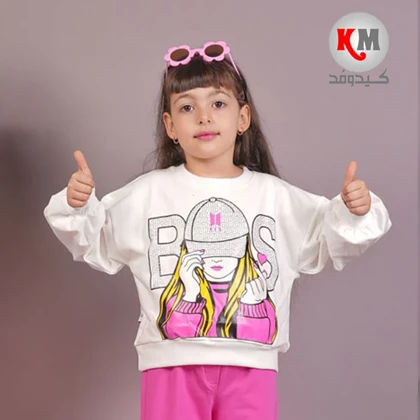 بلوز شلوار دخترانه طرح BTS