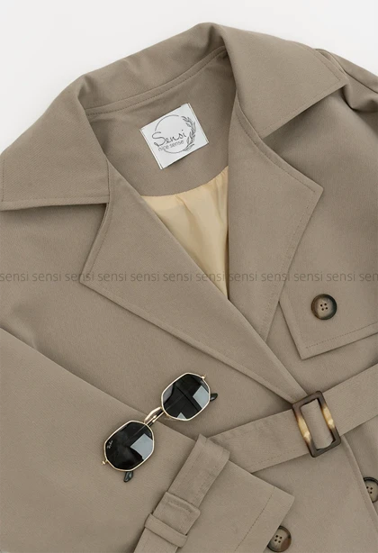 بارانی کتان جودون آستر دار@@کد1004497