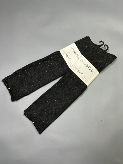 جوراب پشمی بالازانو مشکی