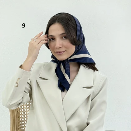 مینی اسکارف زنانه دیور طرح خال‌خالی | آی بولک