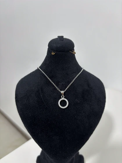 گردنبند نقره ایتالیایی زنانه مینیمال 1005