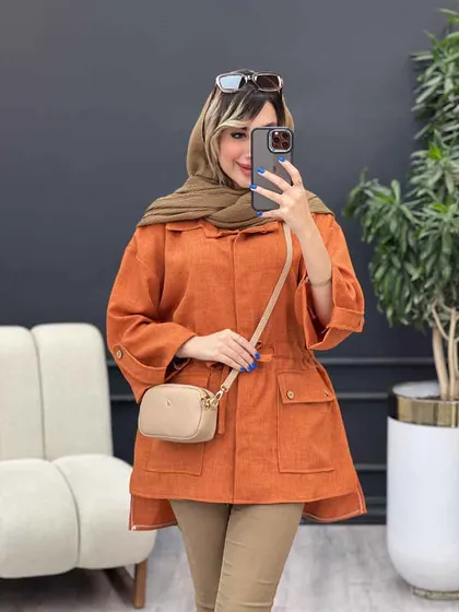 مانتو کمر گت بغل چاک