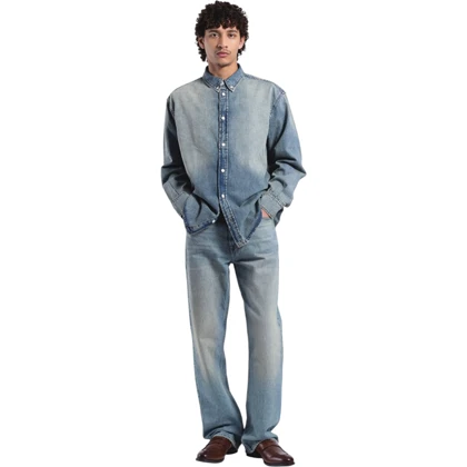 شلوار جین راسته مردانه DR DENIM کد 370