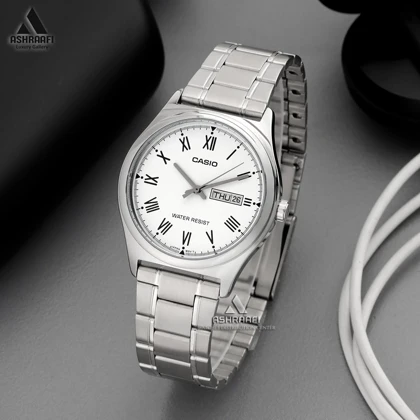 ساعت کاسیو نقره‌ای Casio MTP-V006D-7B