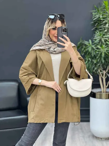 مانتو لینن جیب نما پایین گت
