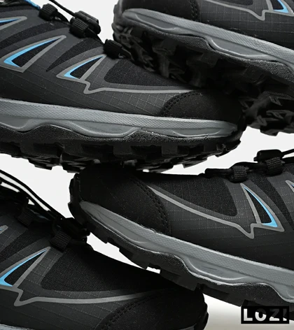 کفش کتانی بزرگ پا مشکی آبی I-Runner