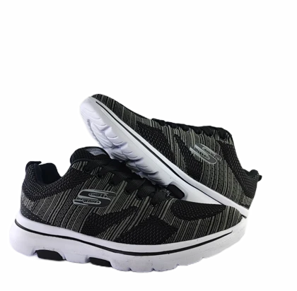 کفش اسپرت و روزمره زنانه و پسرانه برند اسکچرز Skechers رامیرو مشکی طوسی کد 247