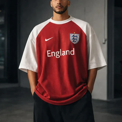 کیت فوتبالی کشور انگلیس کیفیت لوکس * پارچه دورس دو نخ پنبه گرم بالا