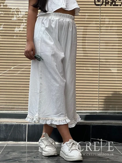 دامن شلواری دم پا گیپور