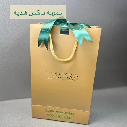 ست هدیه مردانه کراوات و دستمال جیب لورنزو کد 8087