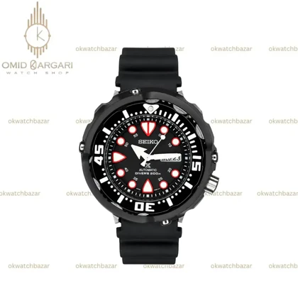 سیکو پراسپکس غواصی بند رابر مشکی Seiko Prospex Diver