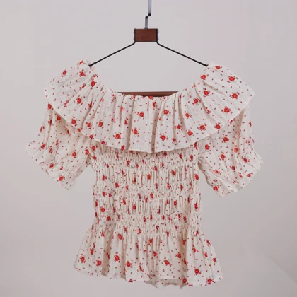 شومیز کراپ یقه کش