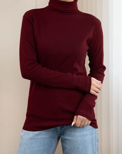 بلوز کبریتی یقه اسکی نینا کد 31300