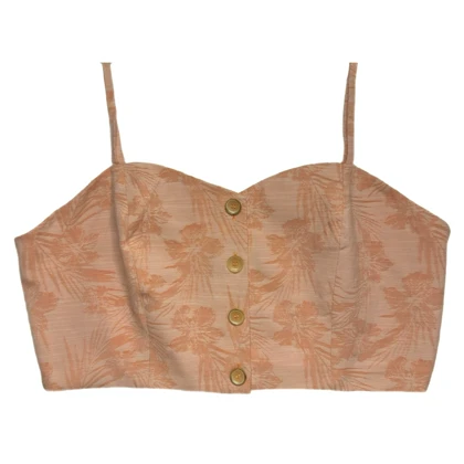 کراپ تاپ بندی زنانه تریم گل و برگ آسوس ASOS