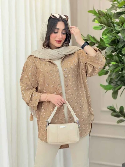شومیز آستین پاگن شبنم