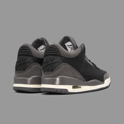 نایکی ایرجردن 3 مشکی جیر Nike Air Jordan 3 Black Suede