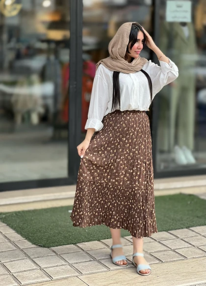 دامن پینترستی آسترکشی شده وارداتی کد 818