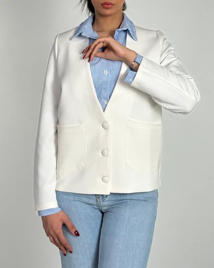 کت یقه هفت دکمه پارچه ای  کد 100172