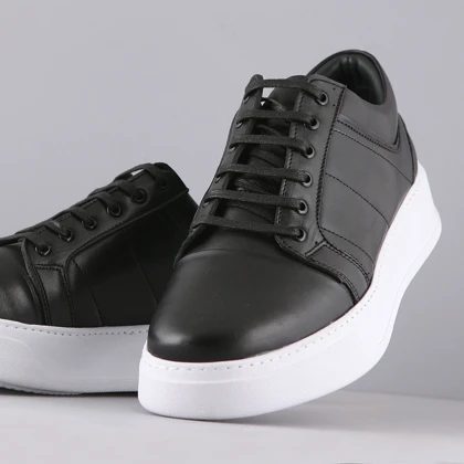 کفش روزمره مردانه چرم یلسان مدل شوان کد 540-GN