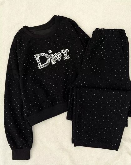 ست دورس و شلوار نگین کوب کد 5314