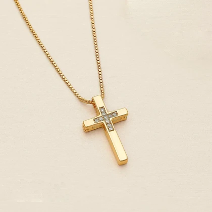 پلاک ژوپینگ طرح صلیب نگین‌دار