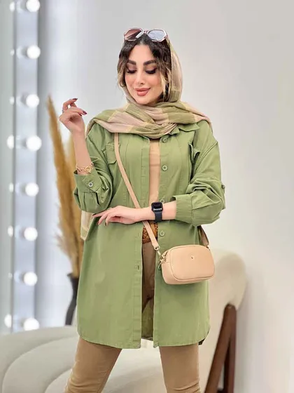 مانتو دو جیب پیله رکسانا