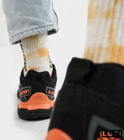 کفش کتانی مشکی طوسی نارنجی سالومون Salomon X ULTRA