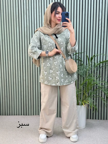 شومیز مانتویی بابونه