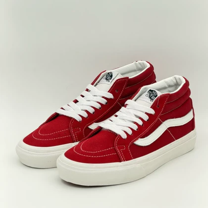 ونس اسکیت مید زرشکی/Vans sk8 mid red wine