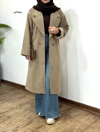 پالتو فوتر بلند آستردار ماهرخ