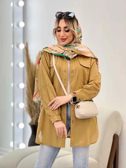 مانتو دو جیب پیله