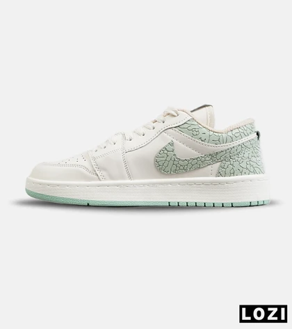 کفش کتانی مردانه و زنانه کرم سبز NIKE jordan 1 مدل 8789